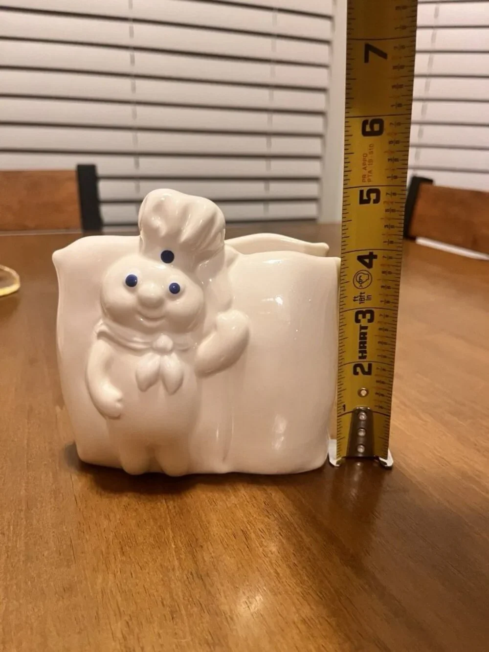 The Pillsbury Company White Porcelain Doughboy Napkin Holder 1988